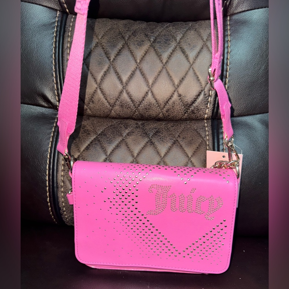 Juicy Couture Lovely Day Flap Crossbody Juicy Pink